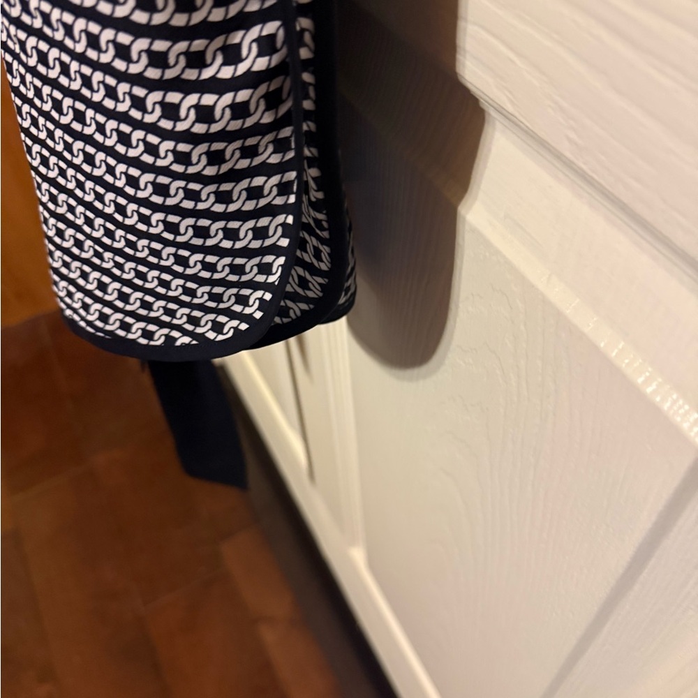 Banana Republic Black & White Patterned Midi Dress - Picture 8 of 8